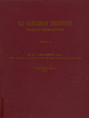cover image of The Excavations in Assyria and Babylonia